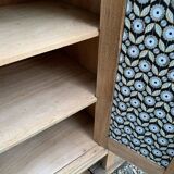 Parisian art deco sideboard in raw oak 1930