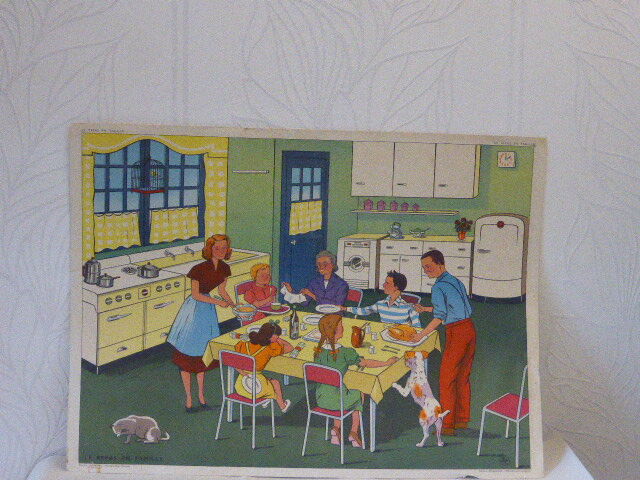 School poster editions Nightingale montmorillon Vienna 1960