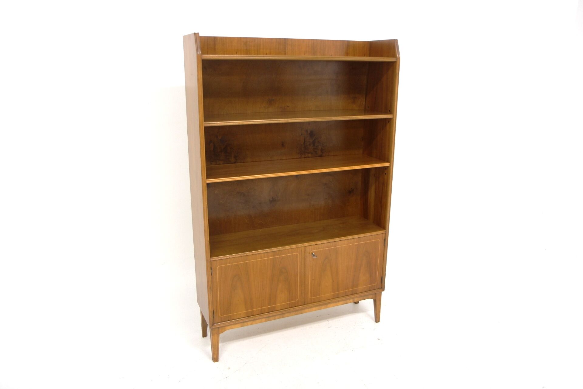 Scandinavian Walnut Library, Svensk Möbelindustri, Sweden, 1960