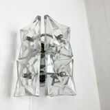 Glass wall lamps by Kinkeldey Germany 1960s