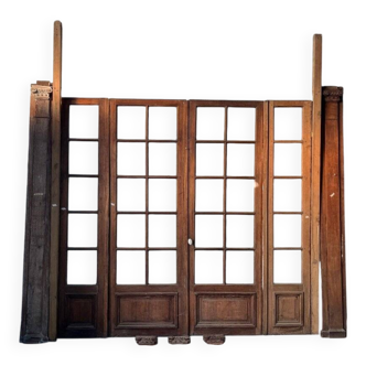 Interior doors with small panes, circa 1900