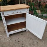 White patinated sideboard/jam cupboard