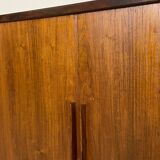 Danish Tambour Door Cabinet by Kai Kristiansen in Palisander 1960s