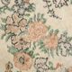 Tapis en laine et coton à décor floral
