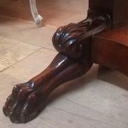 Console Restoration in mahogany and marble