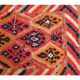 Vintage Turkish Oushak Handmade Wool Cotton Red Runner 91x368