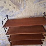 String shelves wood and metal