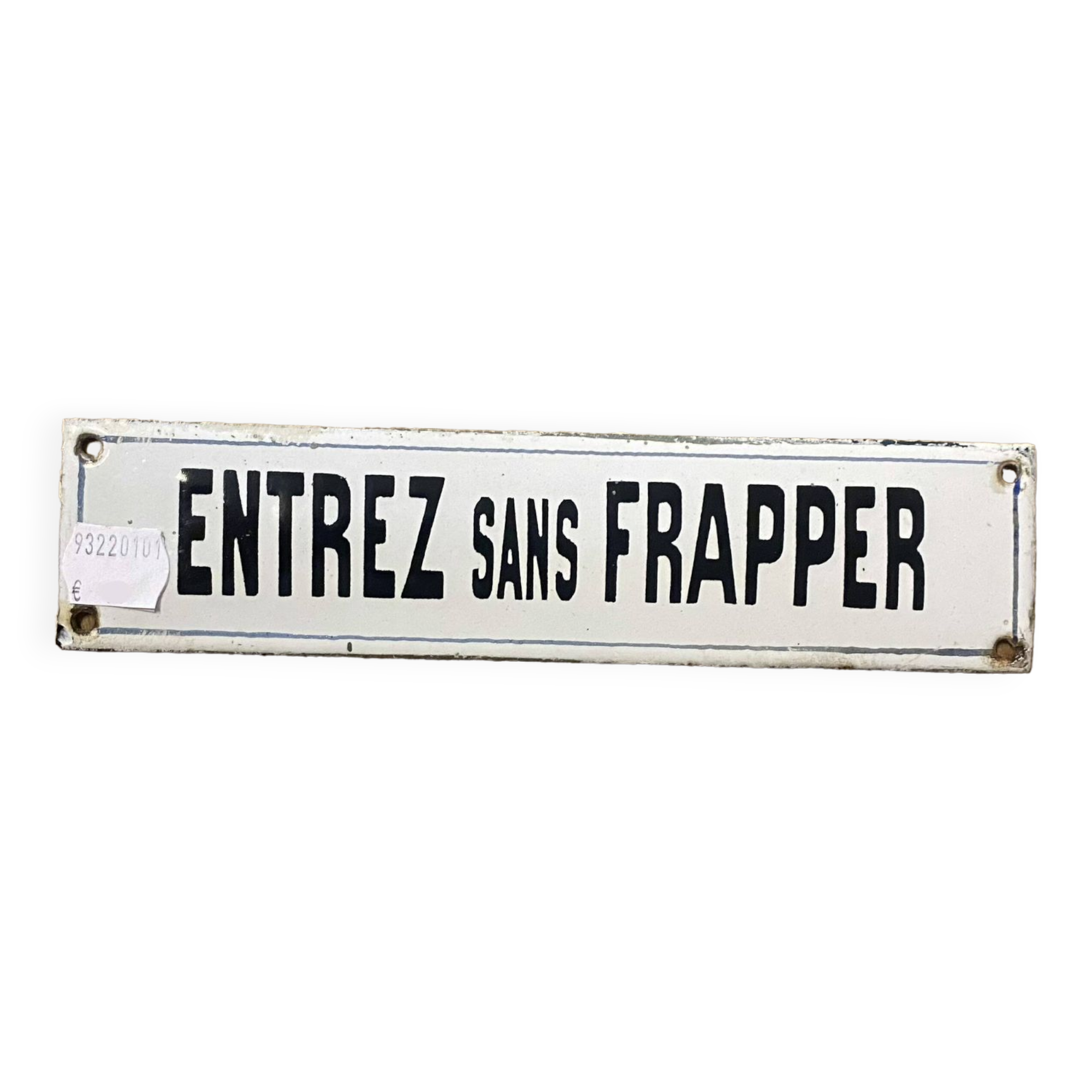 Plaque murale "Entrez sans frapper"