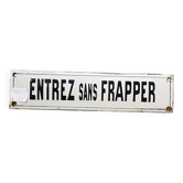 Plaque murale "Entrez sans frapper"