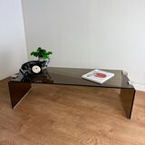 Glass coffee table from the 70s