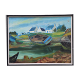 Table Bretagne Guilvinec, signed