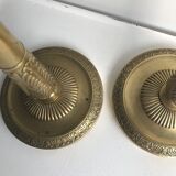 Set of 2 brass candlesticks