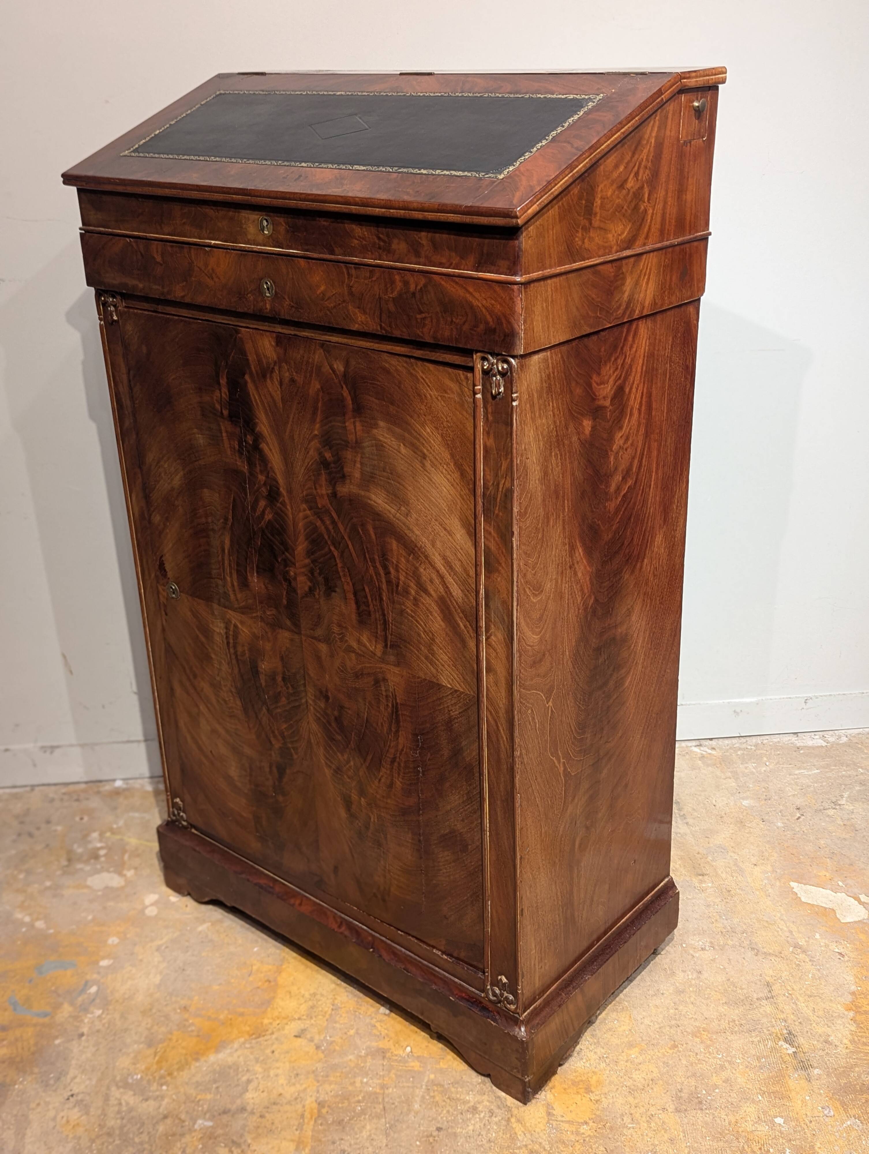 Large 19th century mahogany writing desk