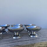 6 stainless steel cups 1970