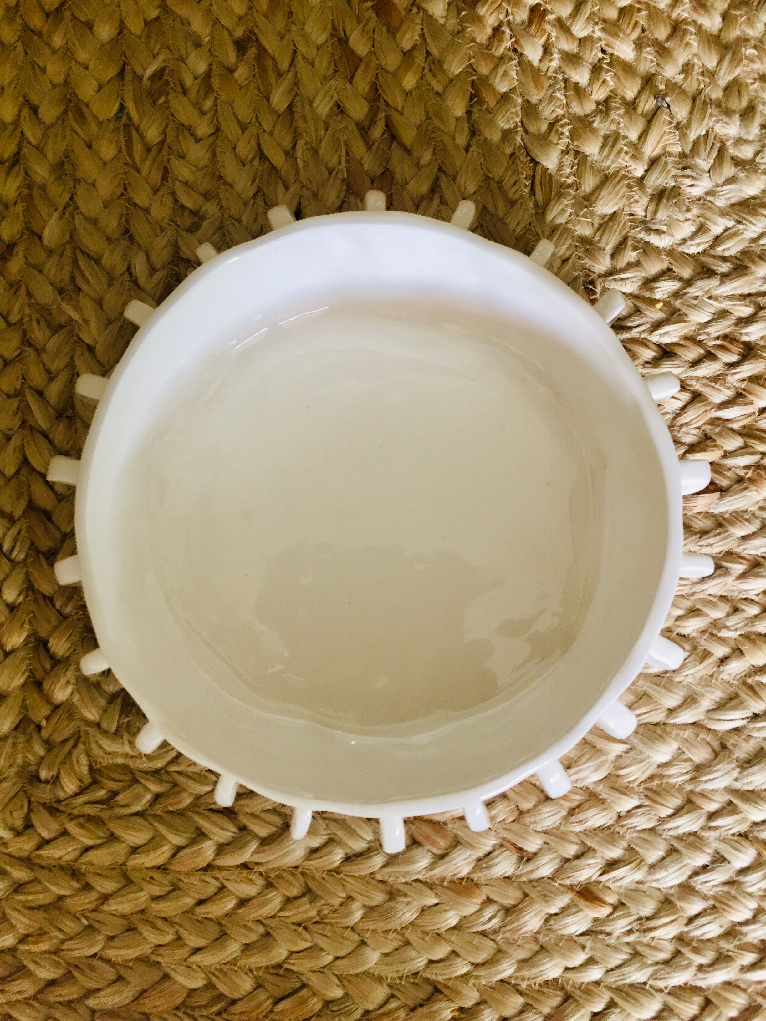 Round ceramic dish