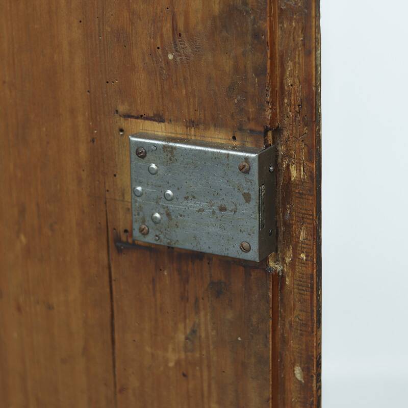 Folk art painted bridal armoire