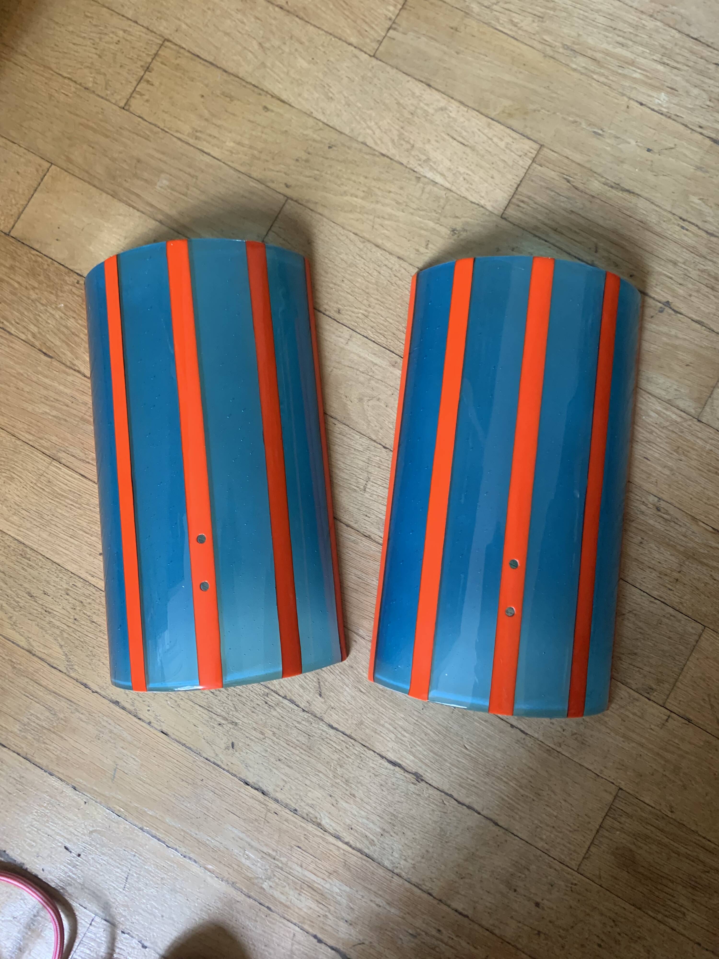 Two Murano wall lights