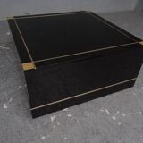 End design table black lacquer and talossel