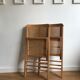 Pair of folding chairs in caning