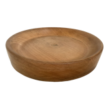 Empty round pocket made of thick wood