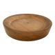 Round thick wooden tray