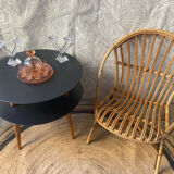 Fauteuil corbeille rotin
