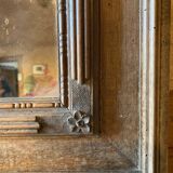 Art deco mirror in varnished wood, 1930s