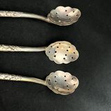 Cambodge, six cuillères à cocktail en argent vers 1900