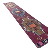 Handmade Large Colorful Hallway Rug