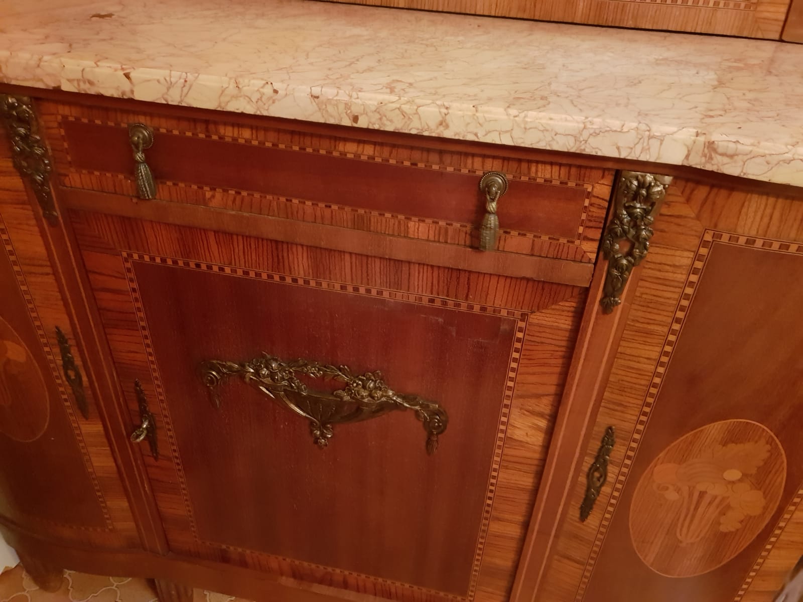 Precious wood art deco vessel