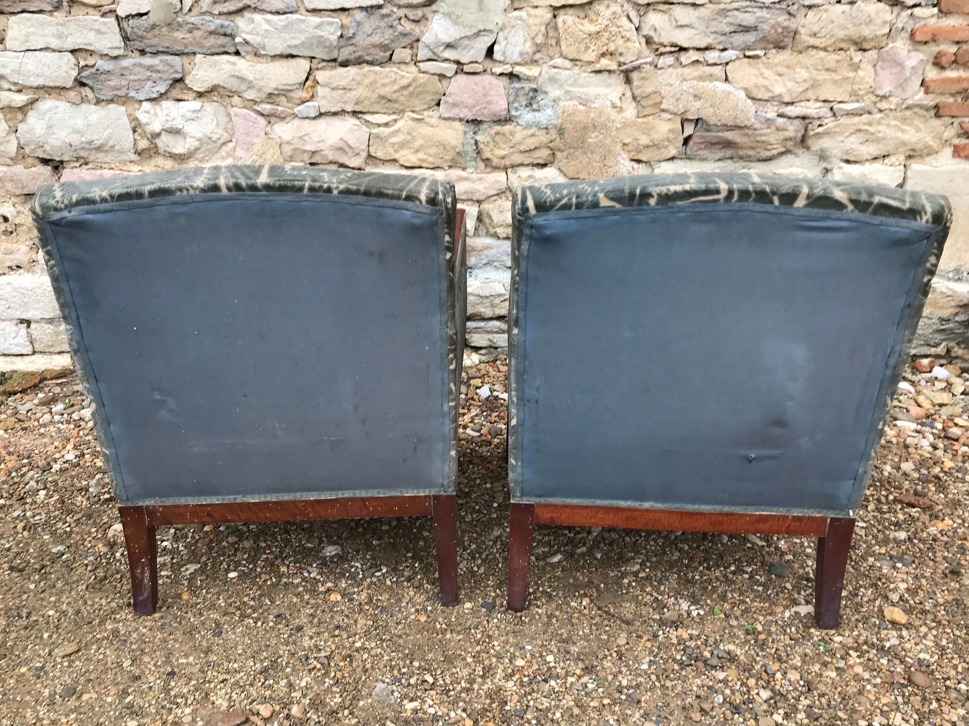 Paire de fauteuils art deco