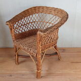 Wicker children's chair