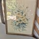 Faded flower frame painting