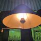 Floor lamp  brass and black iron