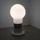 Modernist vintage 1970 s italian Giant Glass Bulb Table / Floor Light
