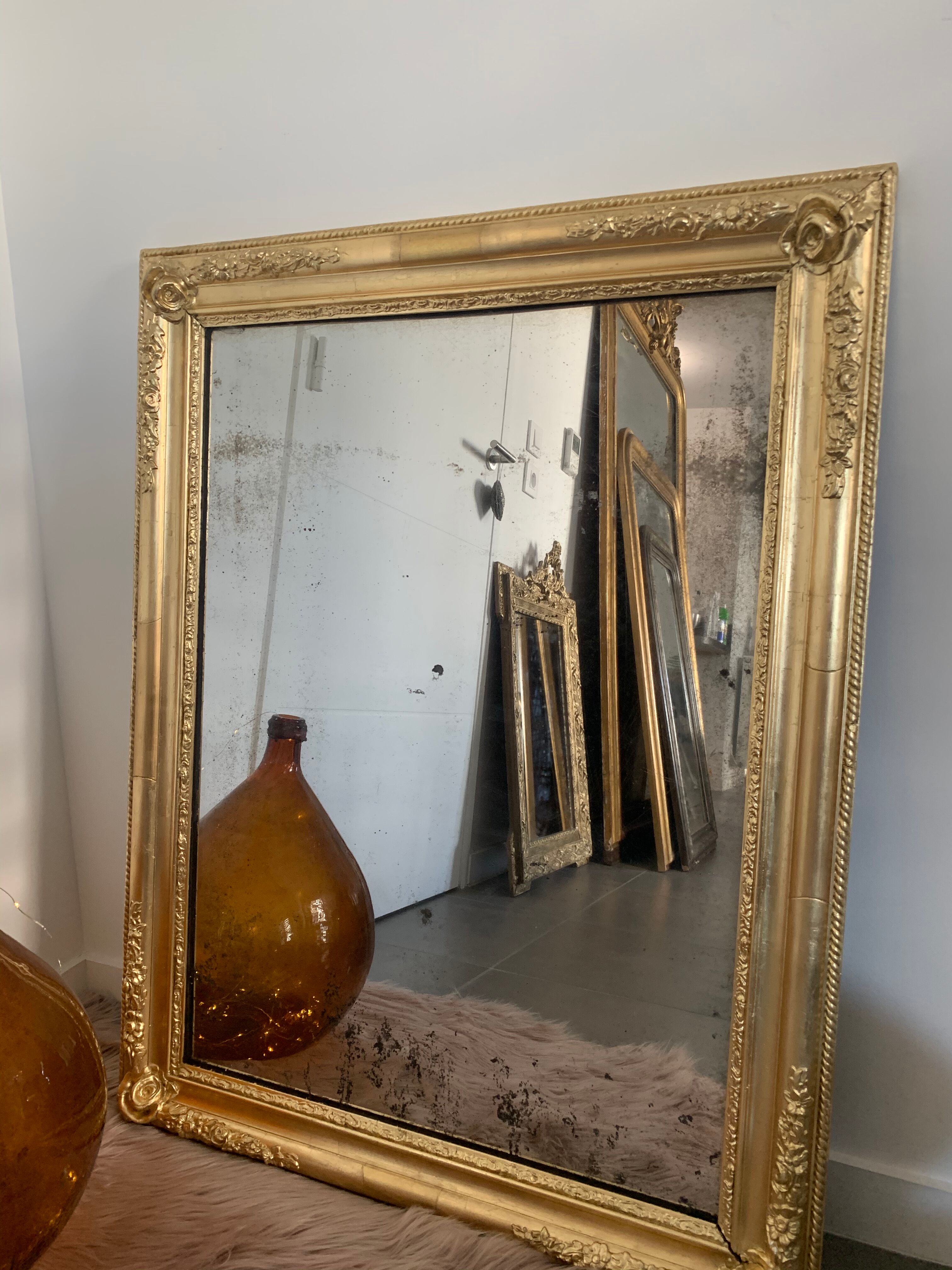 Mirror Napoleon III Louis XVI style