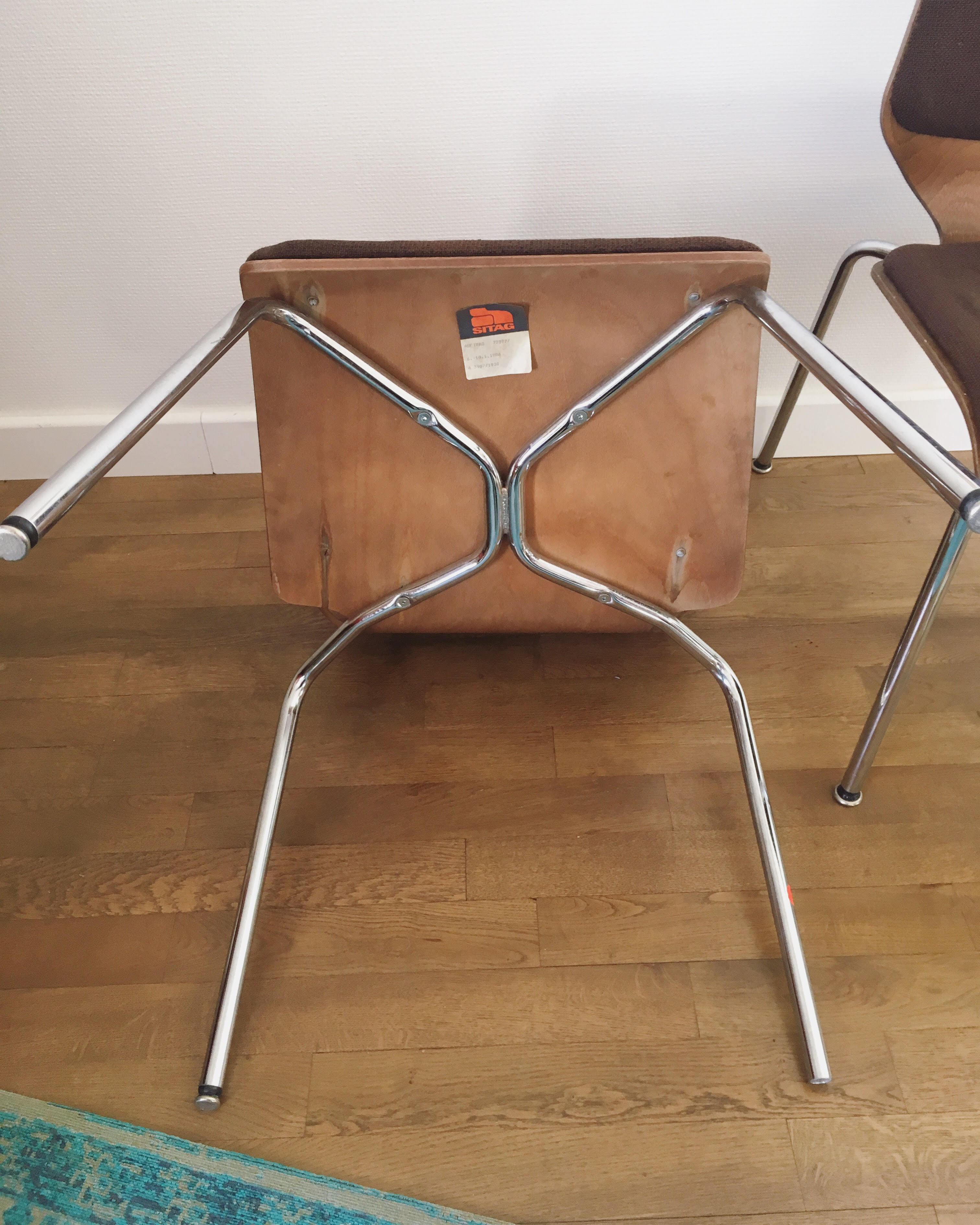 Pair of 80s Sitag chairs