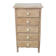 Natural wood chest of drawers