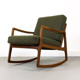 Danish Teak Rocking Chair by Ole Wanscher for France & Son, 1960s