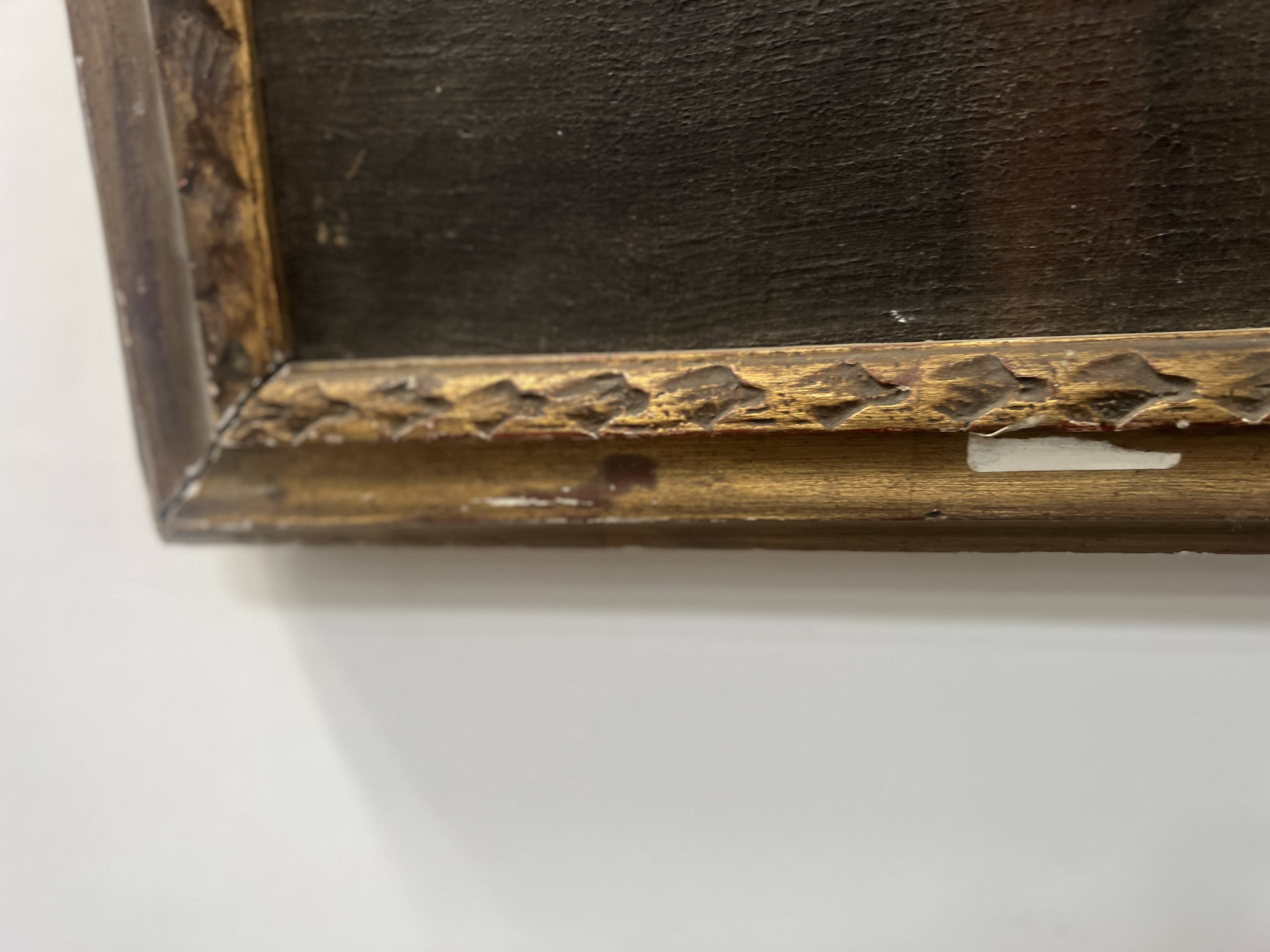 Oil on canvas with a gilded wooden frame, 18th century.