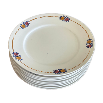 Lot de 9 assiettes Villeroy et Boch