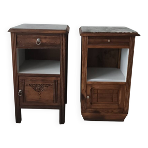 Paire de chevets Art