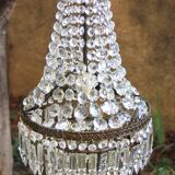 Art Deco hot air balloon chandelier with tassels