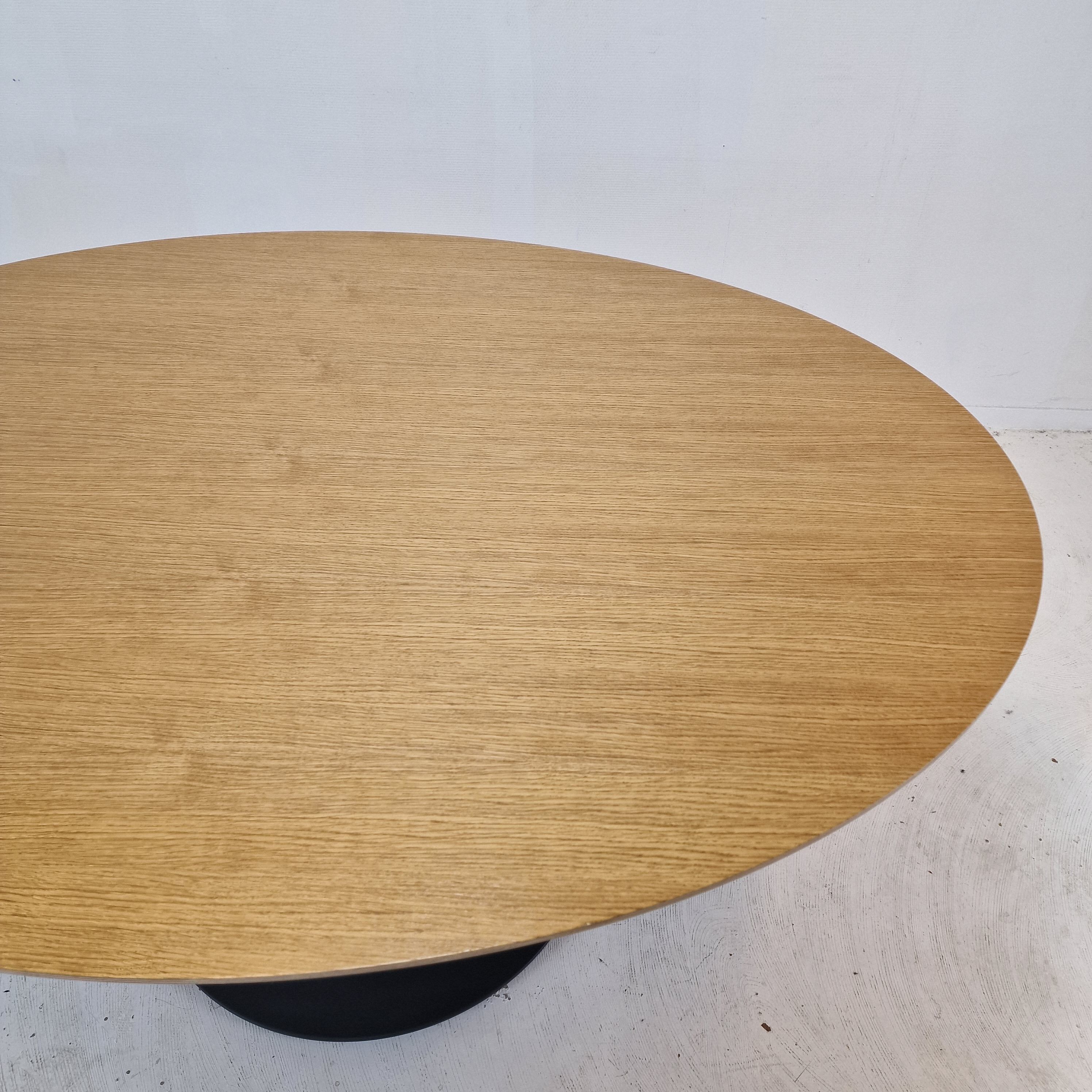 Oval Oak Dining Table by Pierre Paulin for Artifort