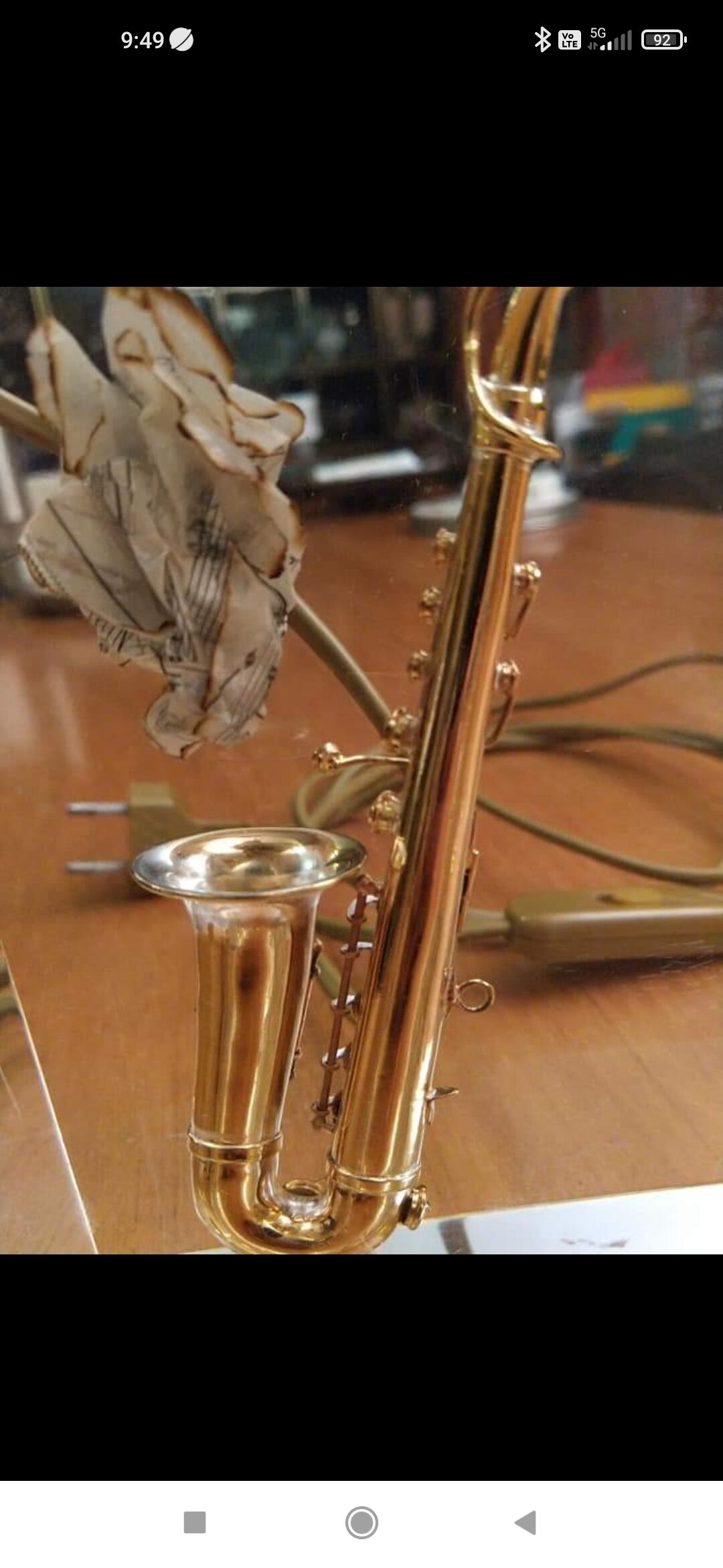 Fractal resin lamp base with inclusion by Pierre Giraudon circa 1970