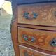 Curved commode in rosewood, Louis XV style.