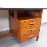 Vintage oak desk from the 1960s.