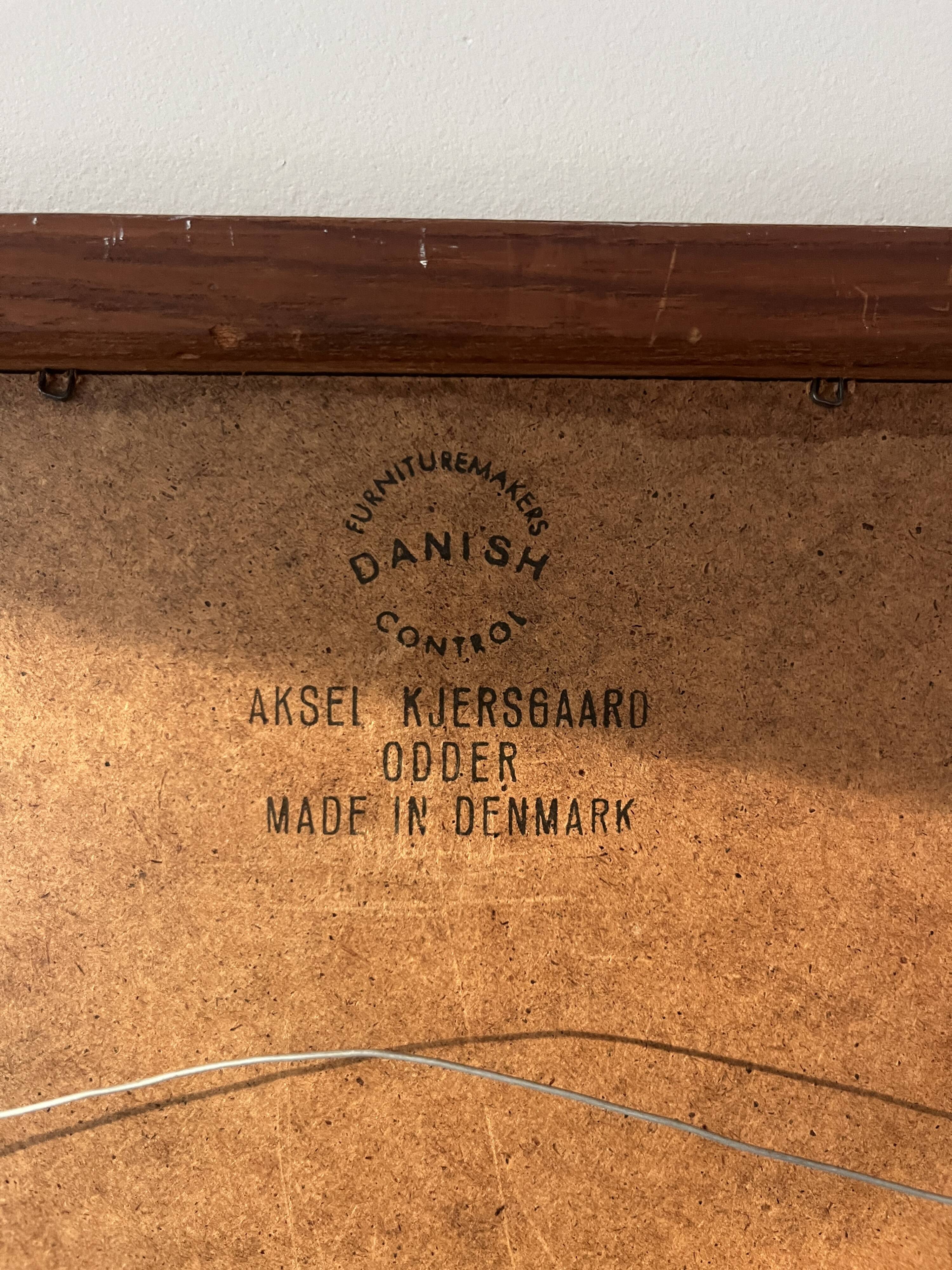 Aksel Kjersgaard model 103 mirror - Kai Kristiansen - Danish teak mirror