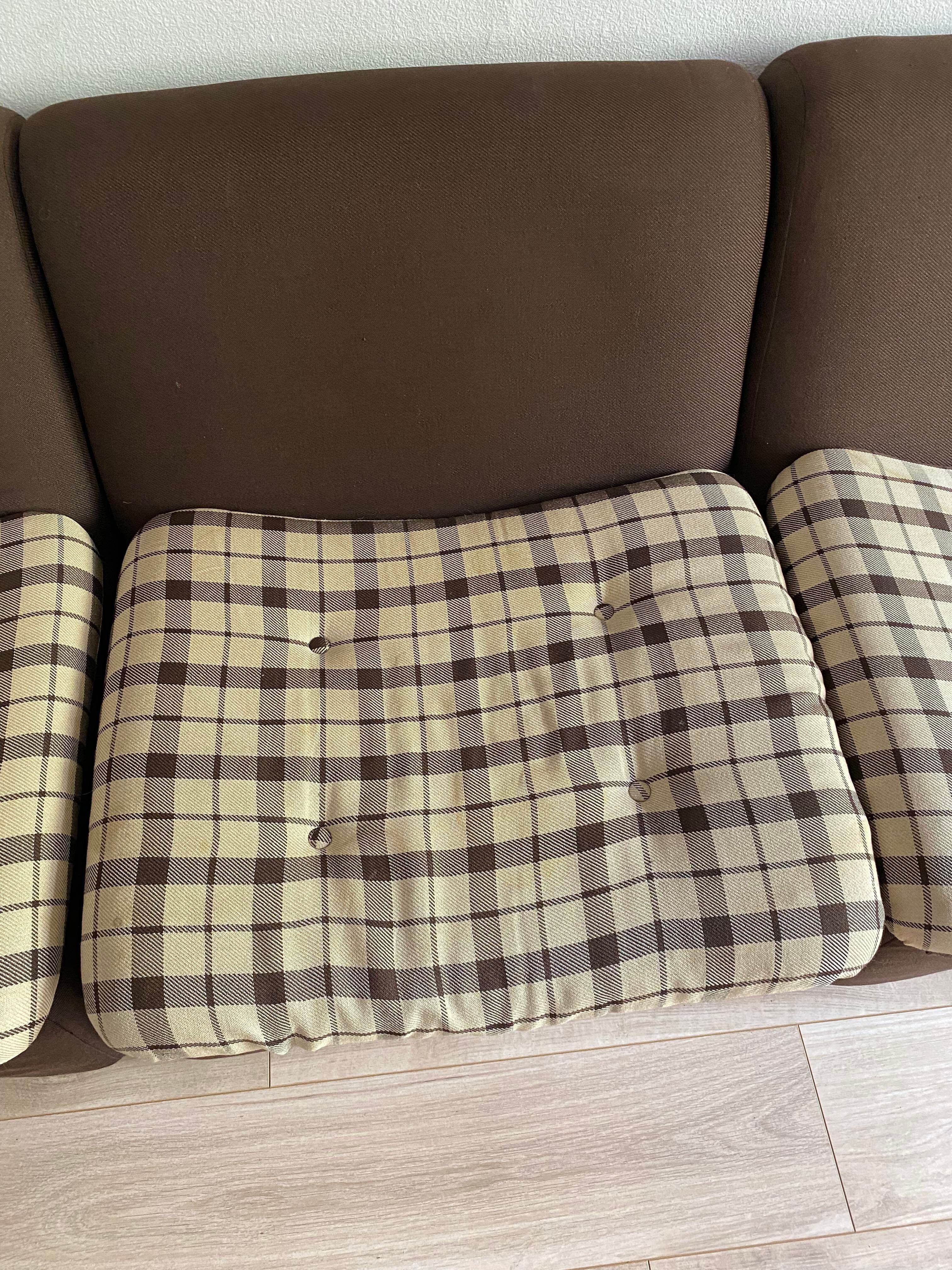 6 armchairs fabric in rigid polystyrene year 50/60