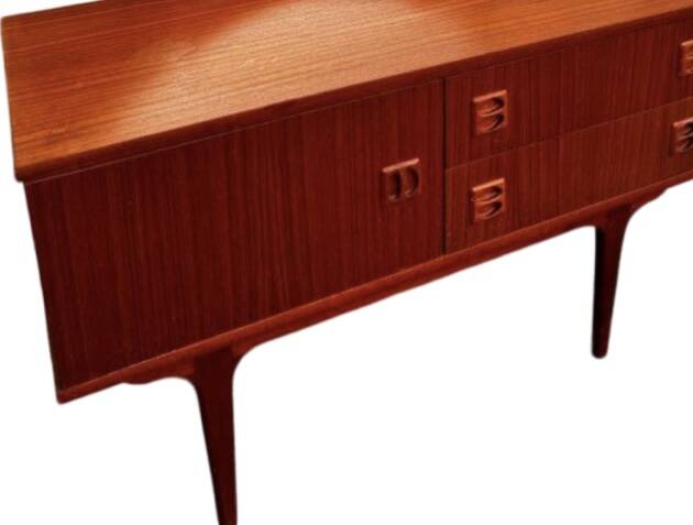 Vintage Scandinavian teak enfilade commode